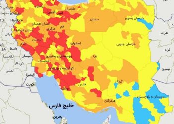 موج چهارم کرونا به سرعت در حال پیشروی است؛تهران و 6 شهر دیگر قرمز شد