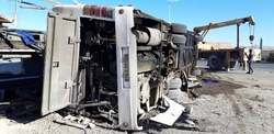 اطلاعیه پلیس درباره علل دو حادثه اتوبوس خبرنگاران و سربازان